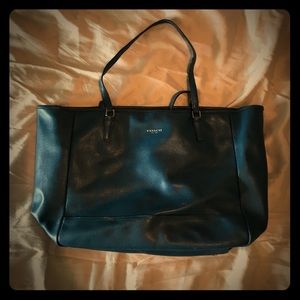 Blue coach tote
