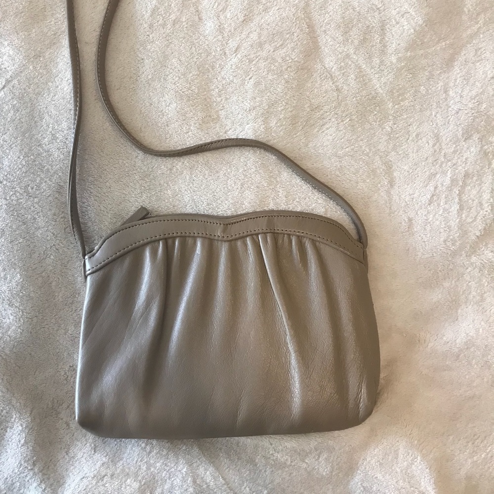 Hey 80’s baby.  Taupe Vintage crossbody