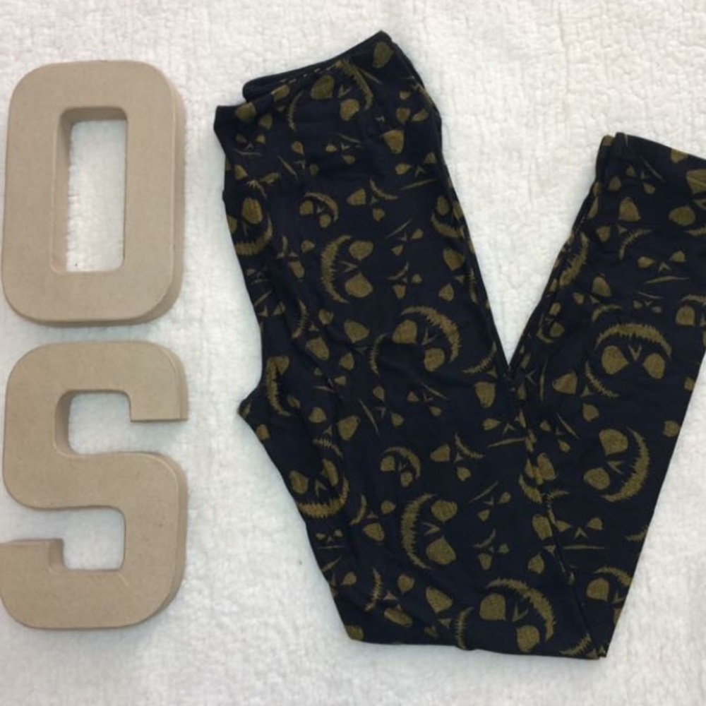 OS Lularoe Jack-o-lantern 🎃 Face Leggings