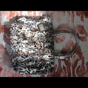 B. Makowsky Faux Fur Leopard Tote - NOT FOR SALE