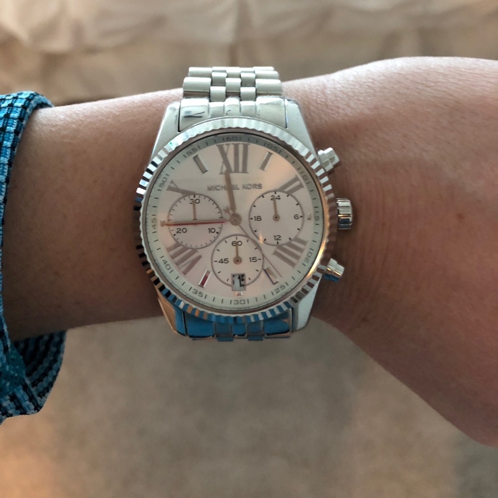 Sliver Michael Kors watch
