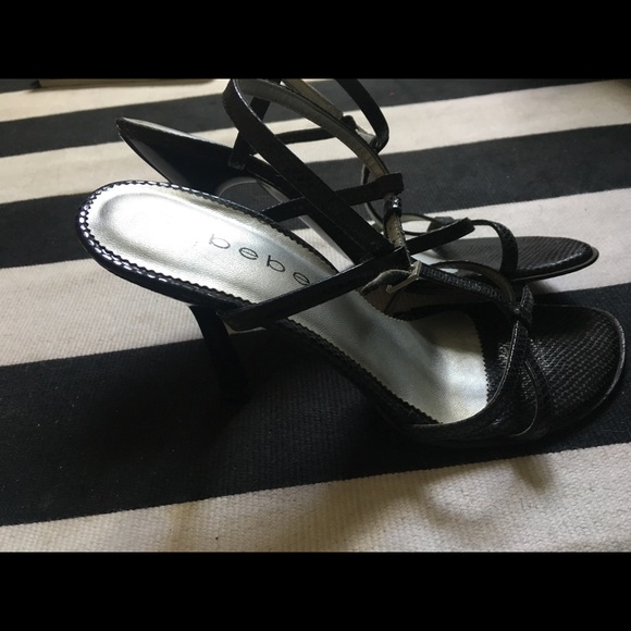 Bebe python strapped sandals - Picture 4 of 6