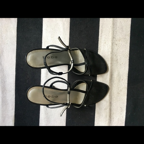 Bebe python strapped sandals - Picture 3 of 6