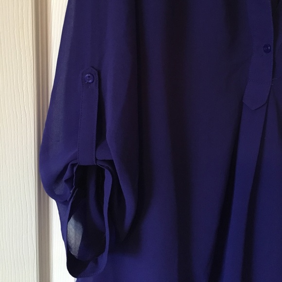 Royal blue blouse - Picture 4 of 5