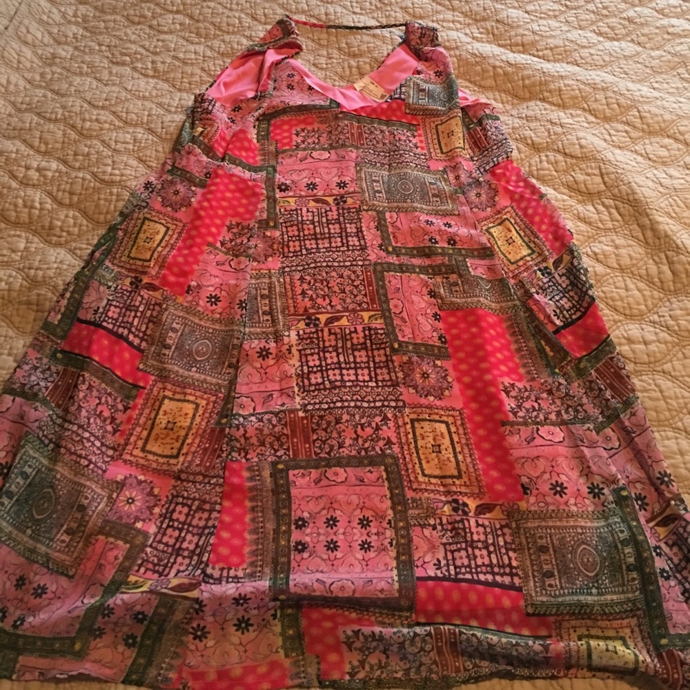 Medium Pink Owl Sundress