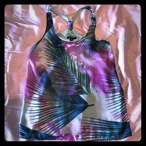 Patterned racer back - lined