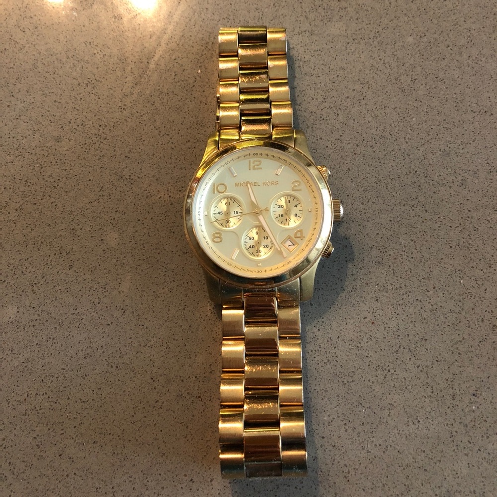 Gold Michael Kors watch