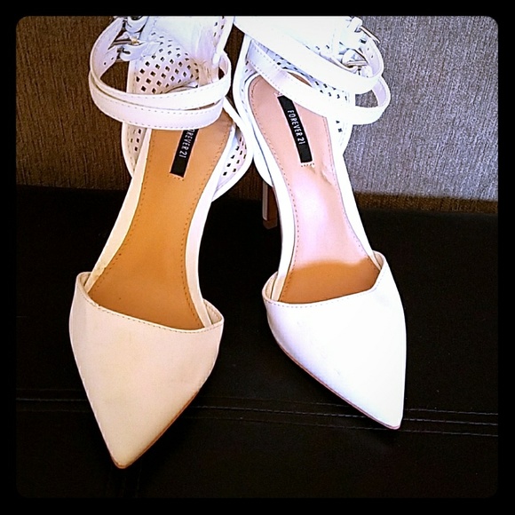 Forever 21 Shoes - White heels