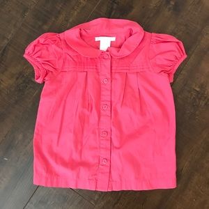 Janie and Jack pink blouse - NEVER WORN