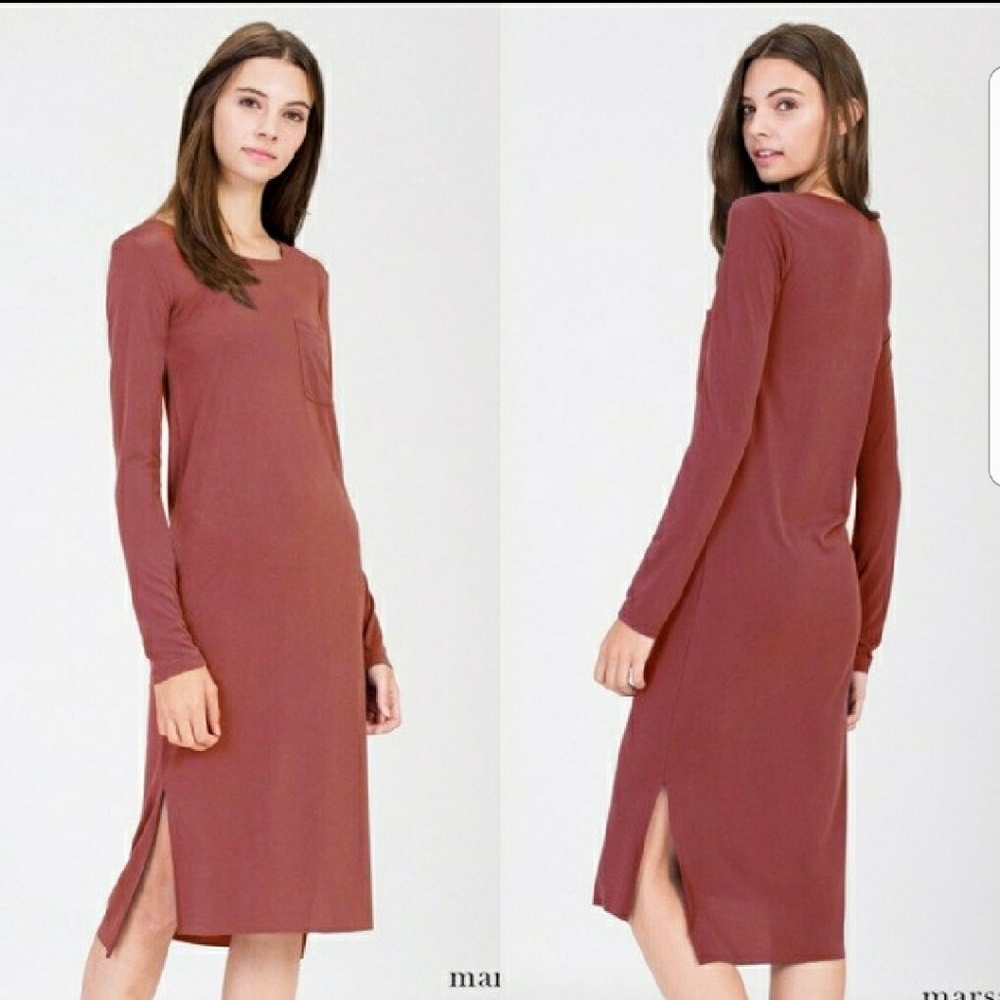 🍃🍁Lovely Classic, Side Slit Dress