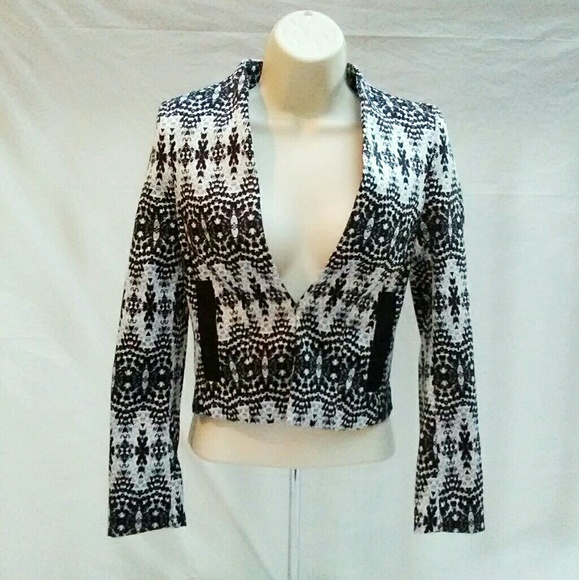 H&M Jackets & Blazers - H&M Snake Print Cropped Jacket