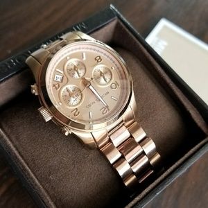 Rose gold Michael Kors womens watch