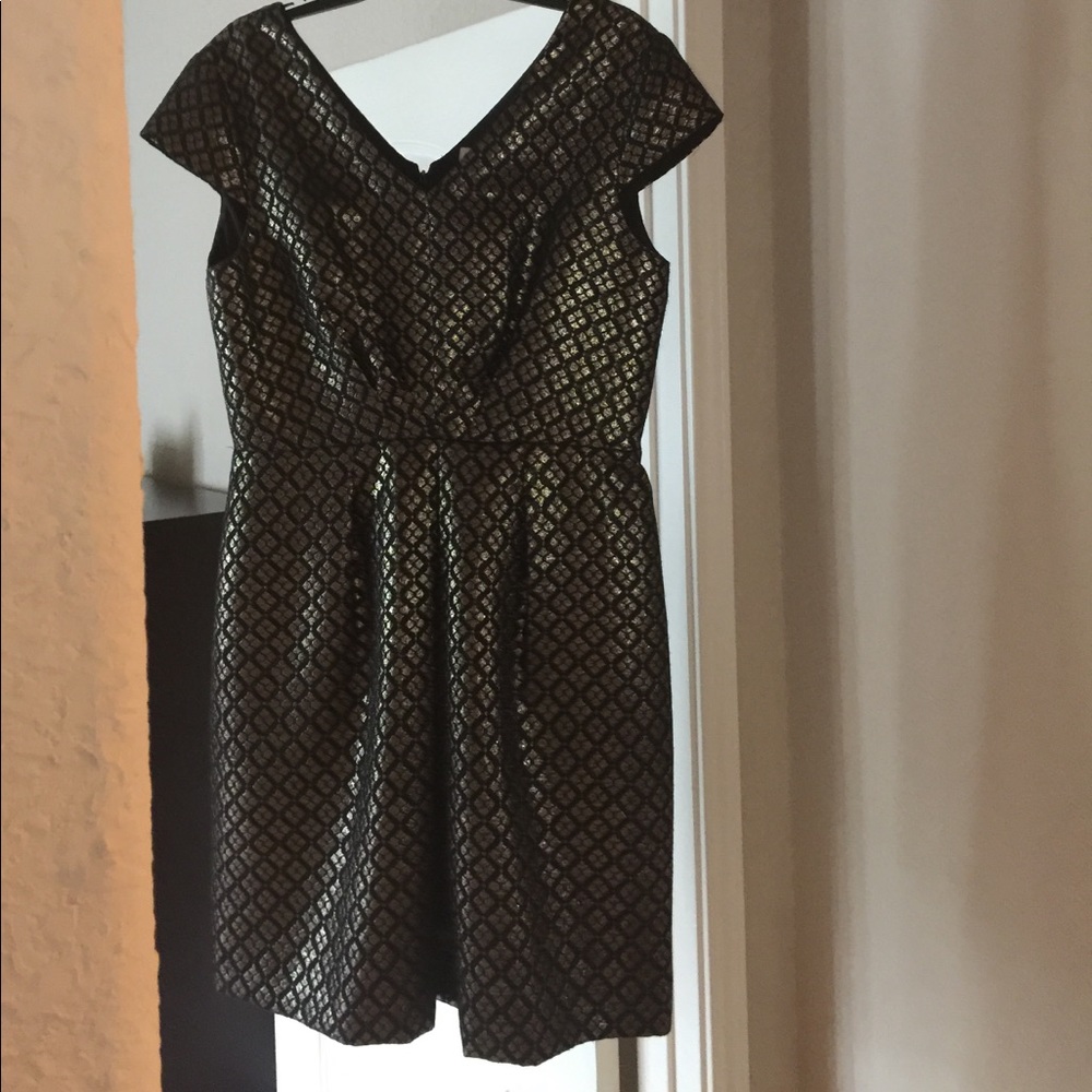 Gold and black dress