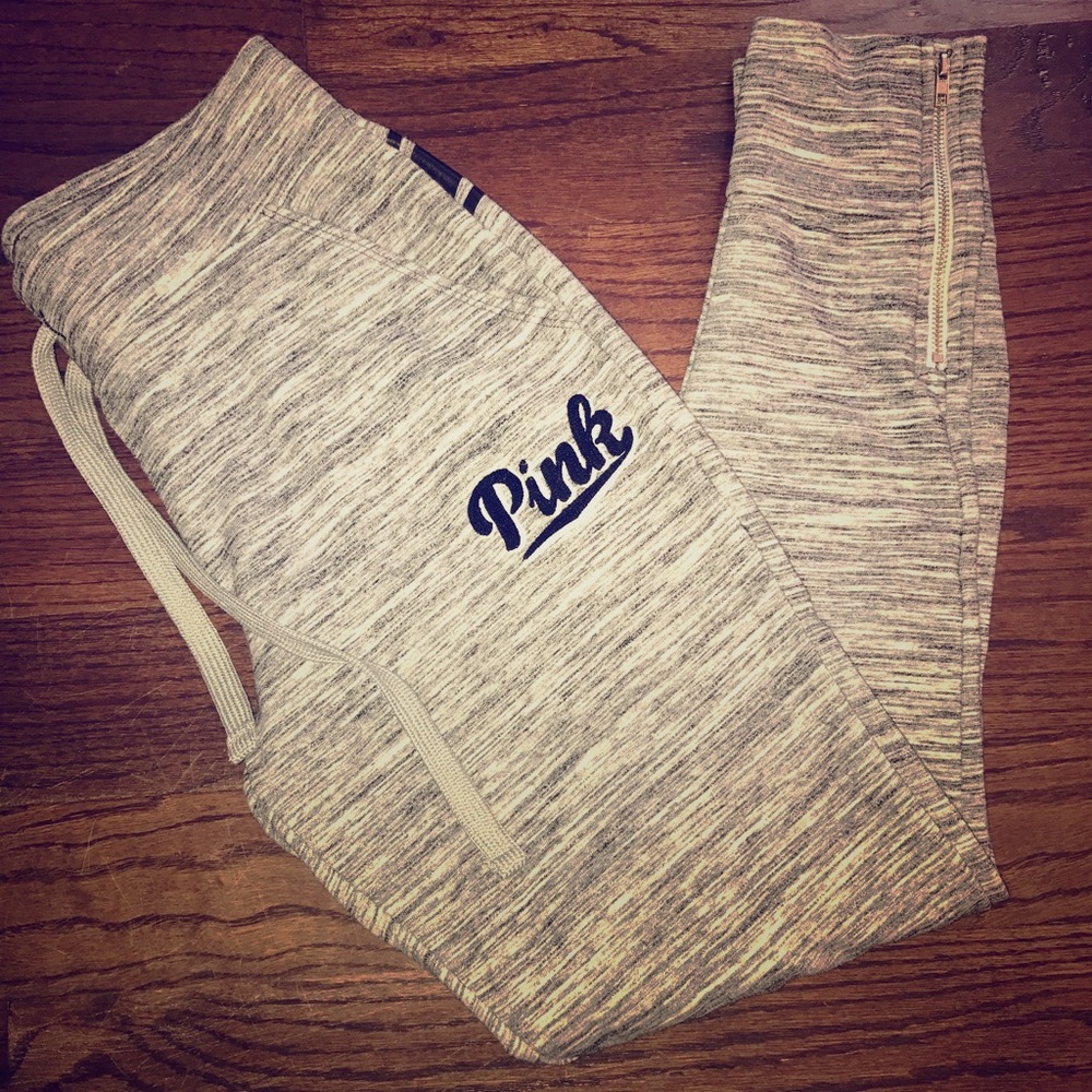 PINK Zippered Sweatpants/ Joggers