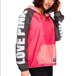 Pink Quarter Zip Anorak