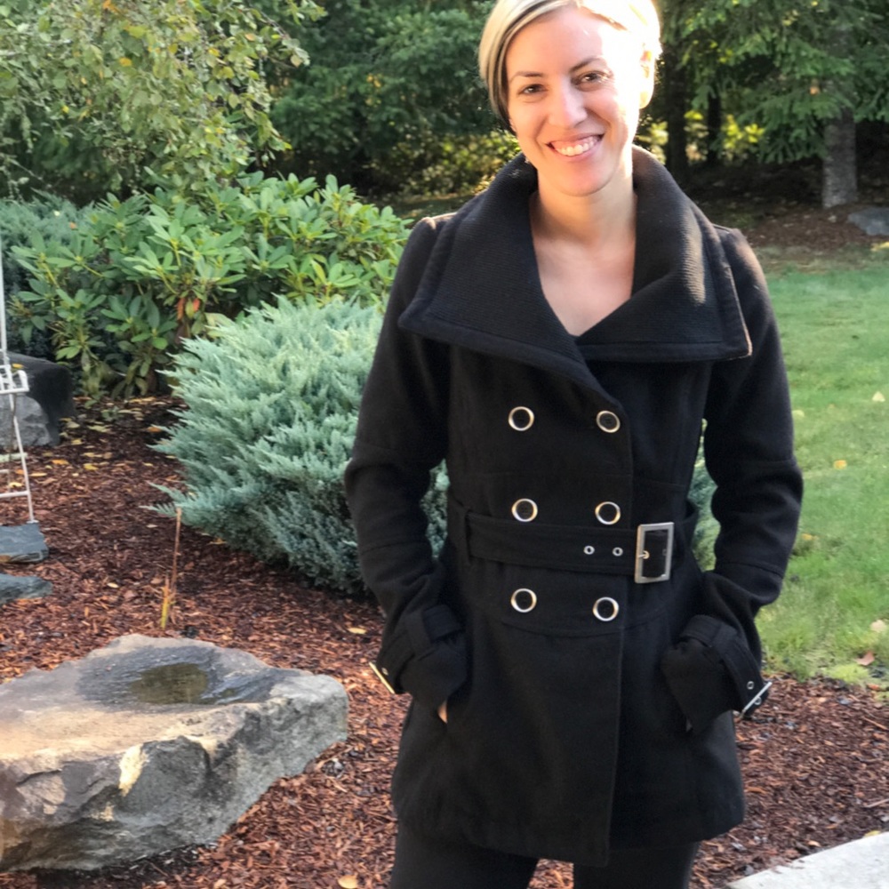 💠 G by Guess Black Peacoat