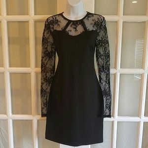NWT Kardashian Kollection Black Lace Dress