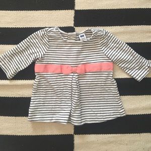 Janie and Jack Striped navy shirt