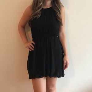 Open Back Black Dress