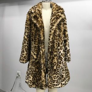 Leopard Faux Fur Coat