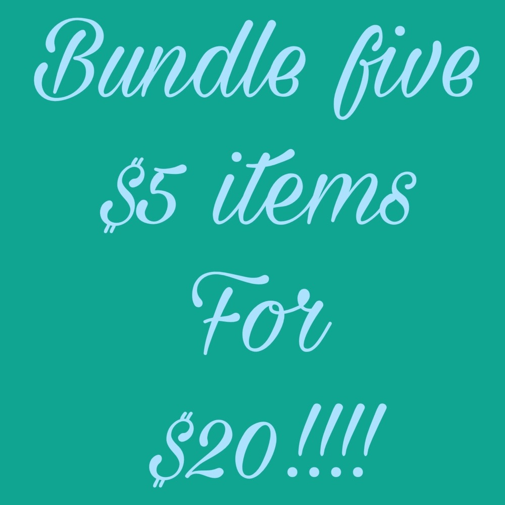 💟Five $5 items for $20💟