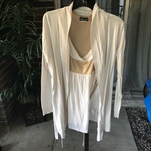 Off white fall weather cardigan NWOT