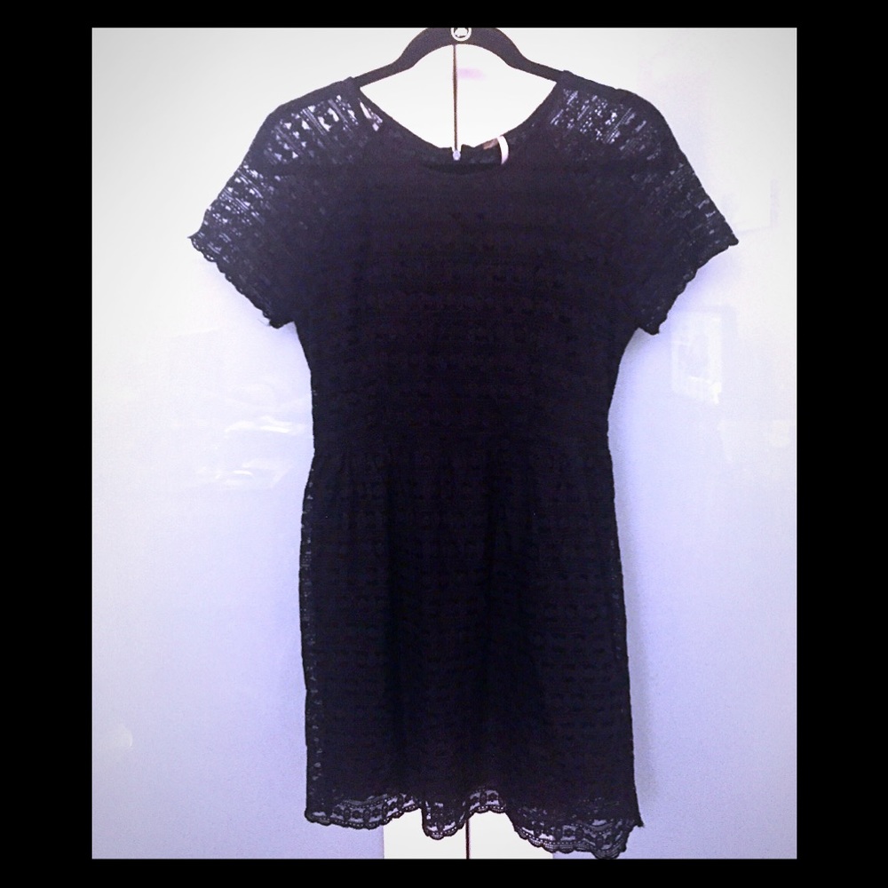 Free People black lace dress
