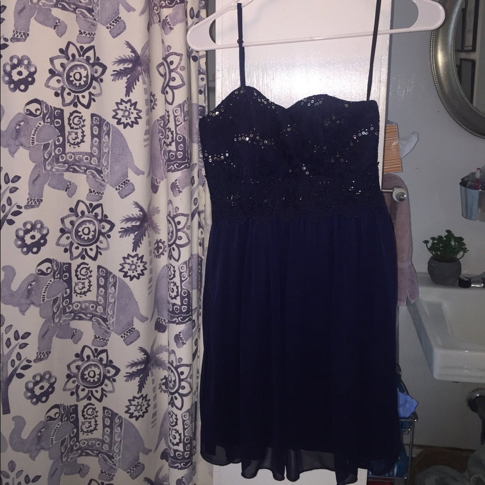 Macy’s Navy Homecoming Dress