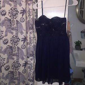 Macy’s Navy Homecoming Dress