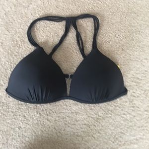black bikini top