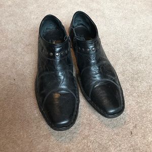 Black Josef Seibel Ankle Booties