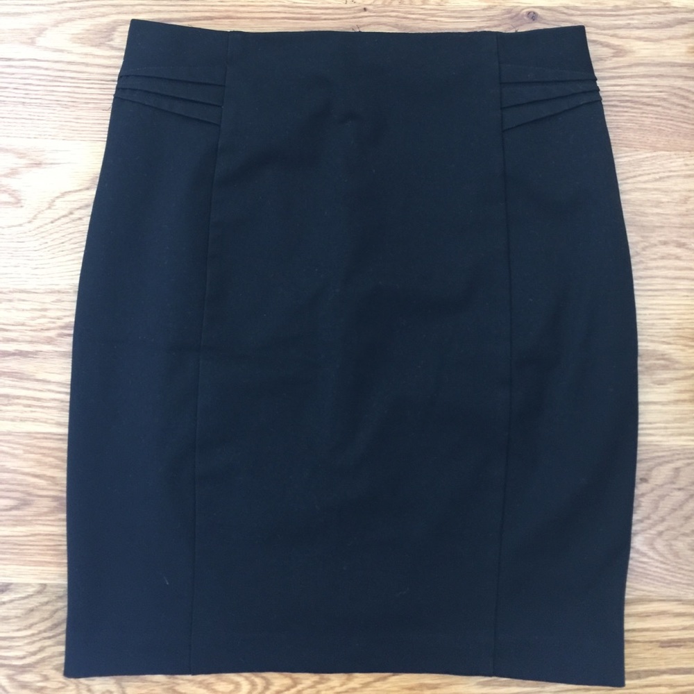 Express High Waisted Pintucked Pencil Skirt