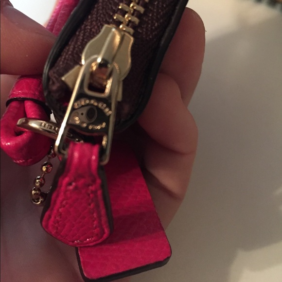 Coach Signature Corner Zip Wristlet - Picture 5 of 6