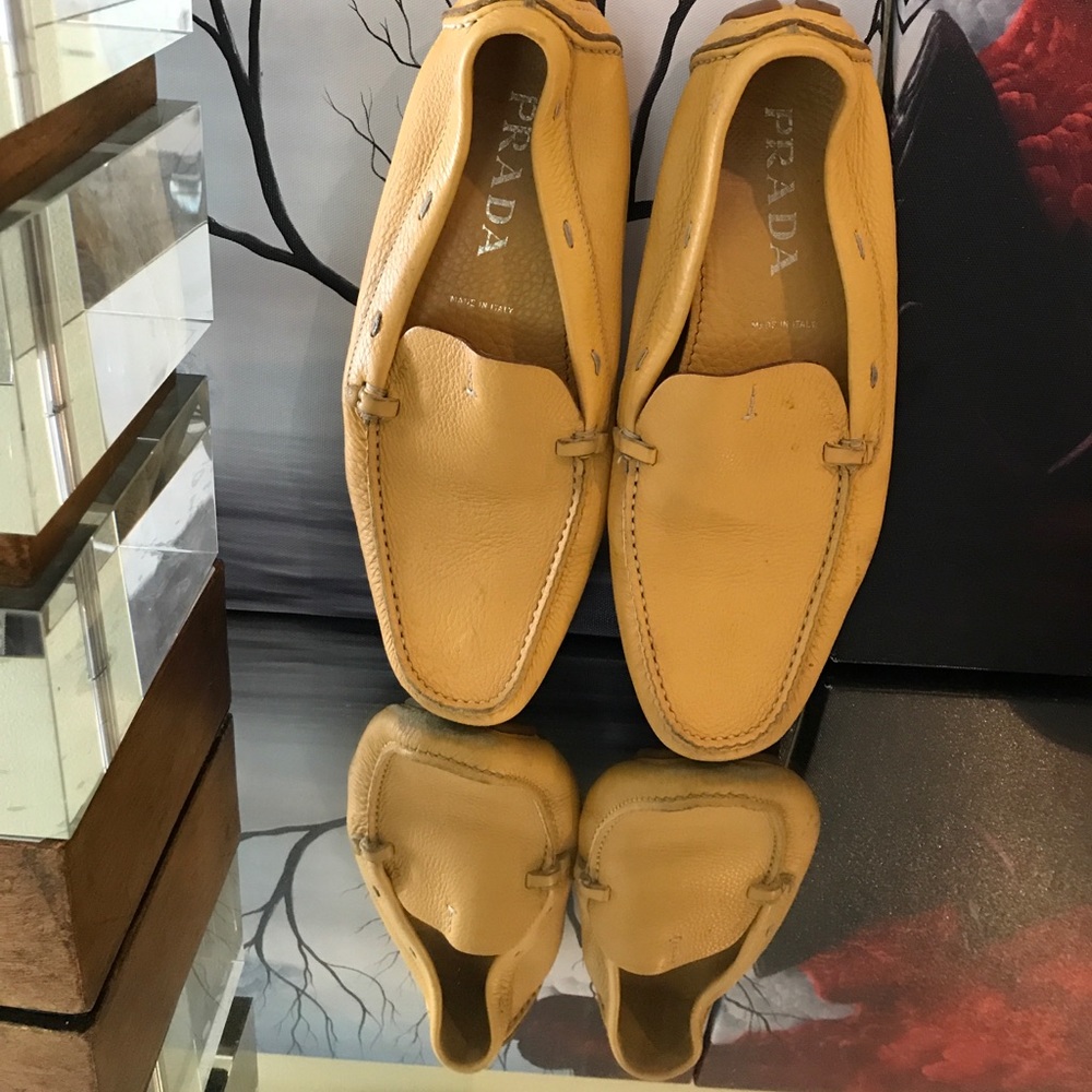 Prada yellow shoes