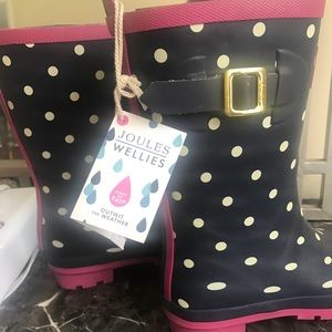 New Joules Rain boots size 8US/size 6UK