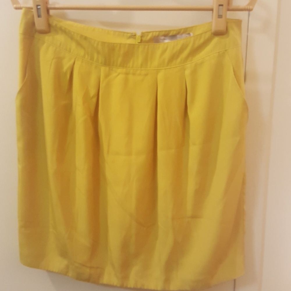 Yellow forever 21 skirt