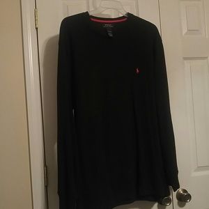 Ralph Lauren Polo Men's Long Sleeve Shirt 2XL Blk