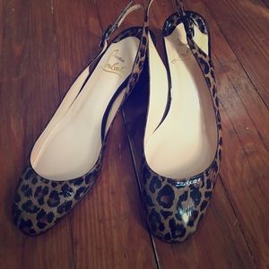 Christian Louboutin paten leather wedge size 38