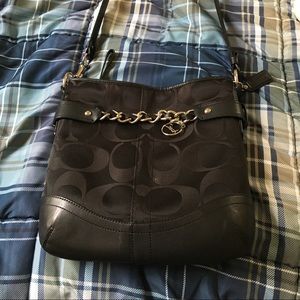 Black authentic coach purse