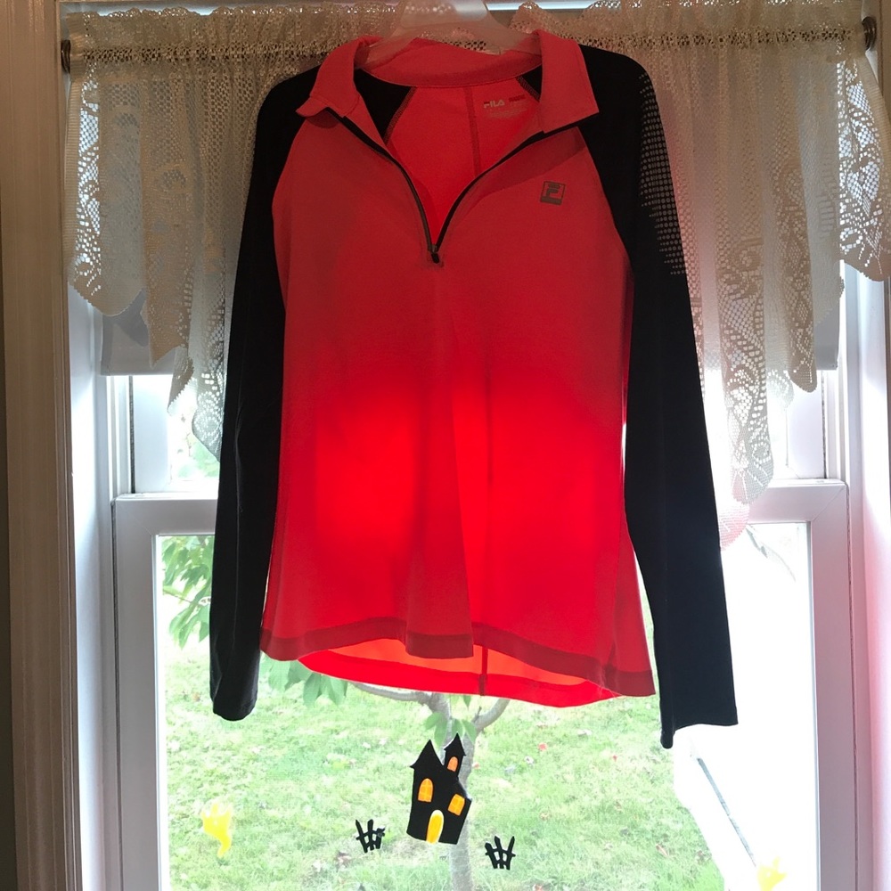 FILA active pullover neon pink size L