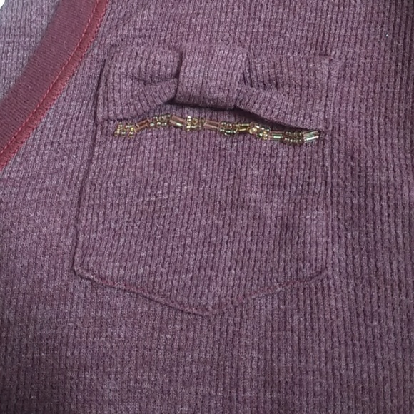 Abercrombie Embellished Pocket Henley Thermal - Picture 2 of 6