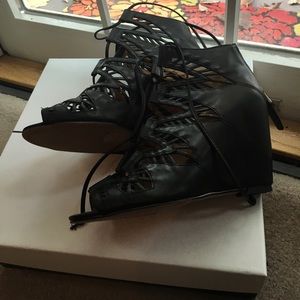 Dolce Vita black wedge heels