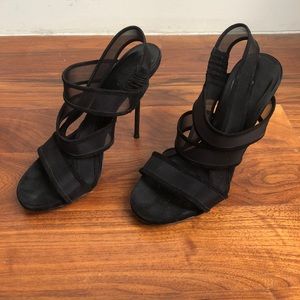 Gucci Bette High-Heel Mesh Platform Sandal Sz 38.5