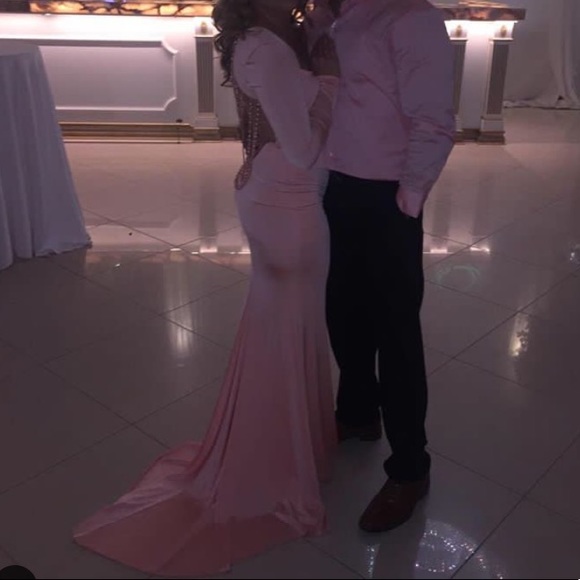 Tarik ediz show stopper dress "salmon color" - Picture 2 of 6