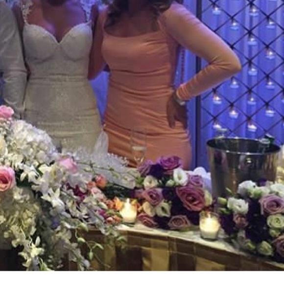 Tarik ediz show stopper dress "salmon color" - Picture 3 of 6