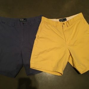 2 men's polo Ralph's Lauren shorts