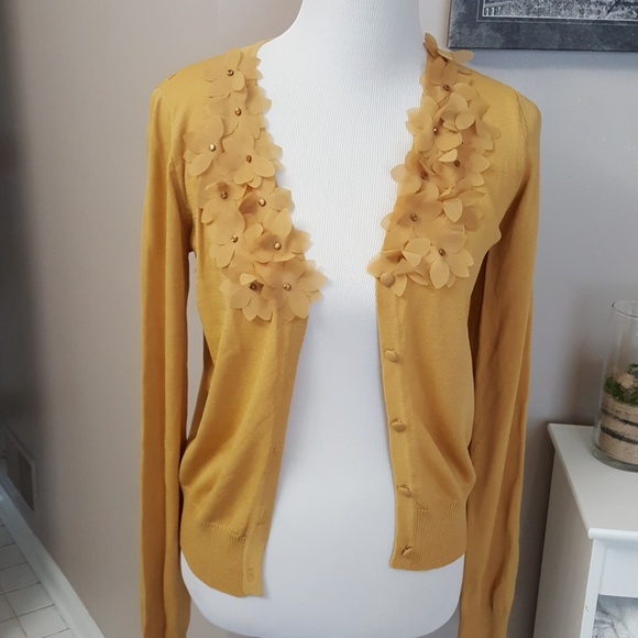 A'Reve Sweaters - Beautiful gold cardigan sweater