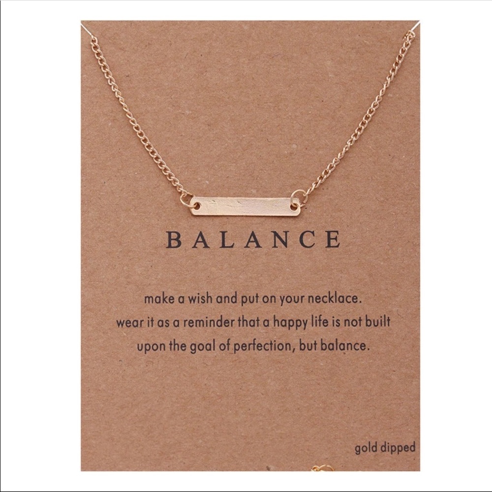 Balance gold-dipped necklace ✨💫 NWOT