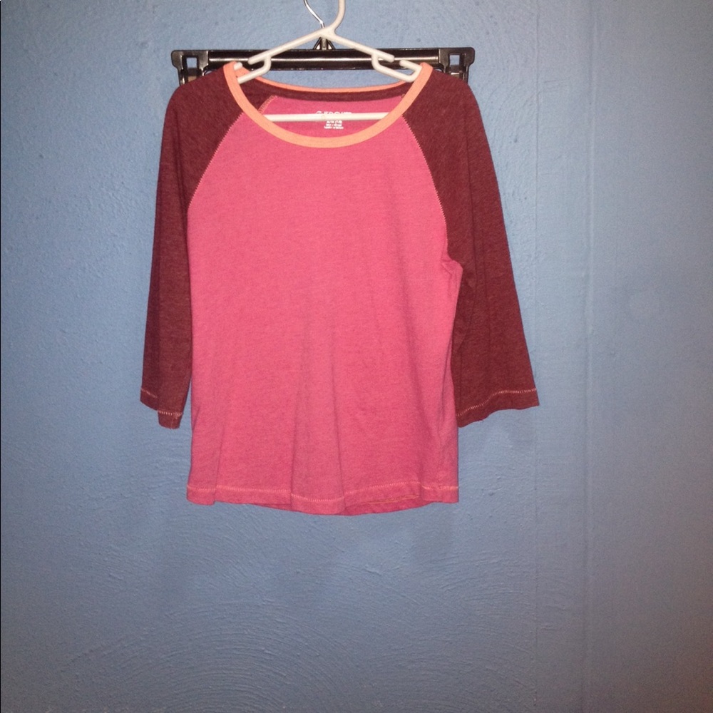 Cherokee Pink Baseball Tee