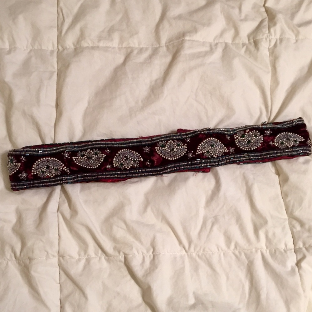 Anthropologie Beaded Belt
